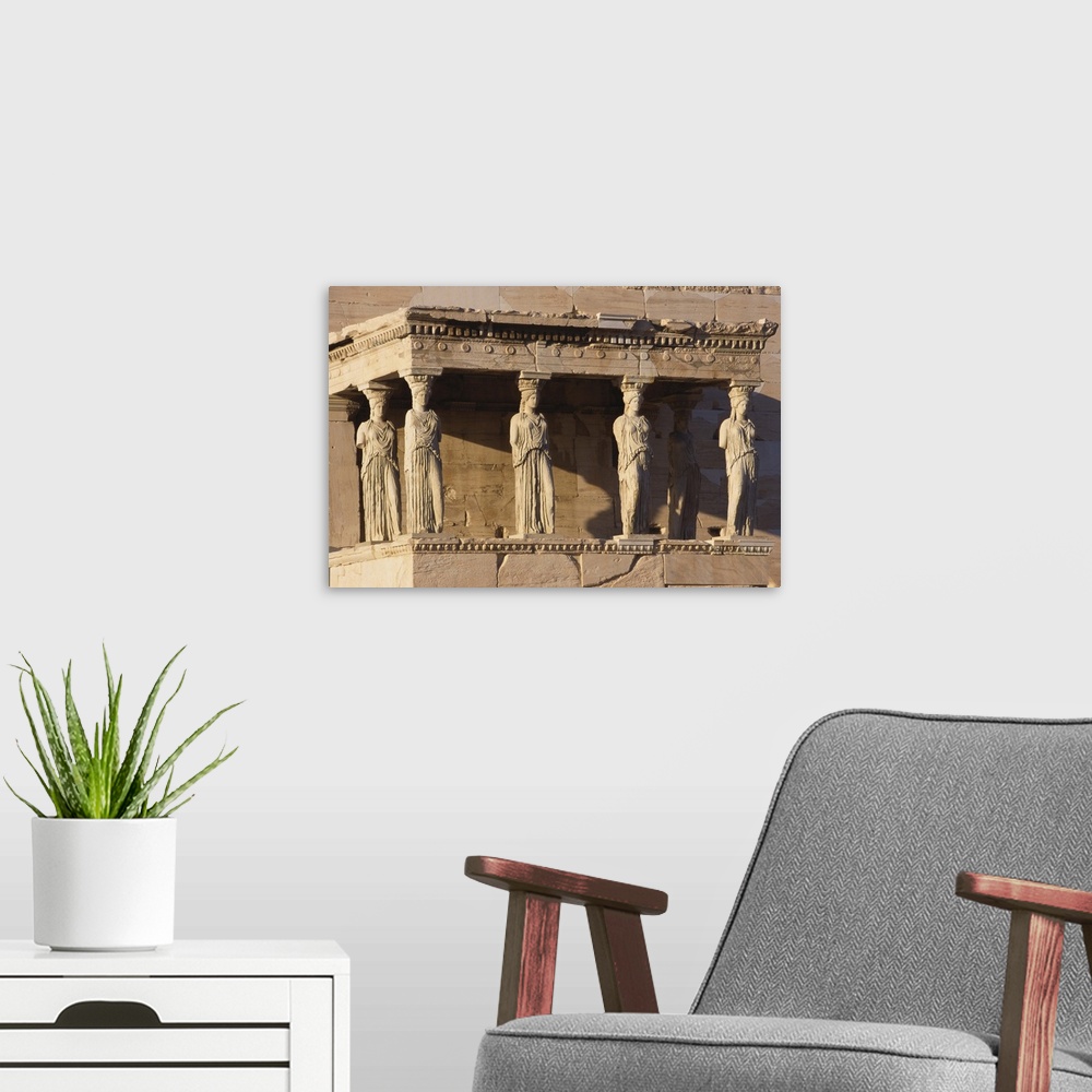 A modern room featuring Erechteion Detail, Acropolis, Athens
