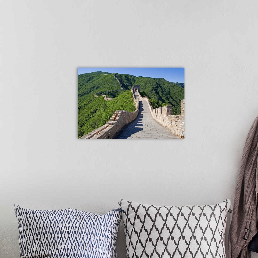 A bohemian room featuring The Great Wall of China in Beijing, China