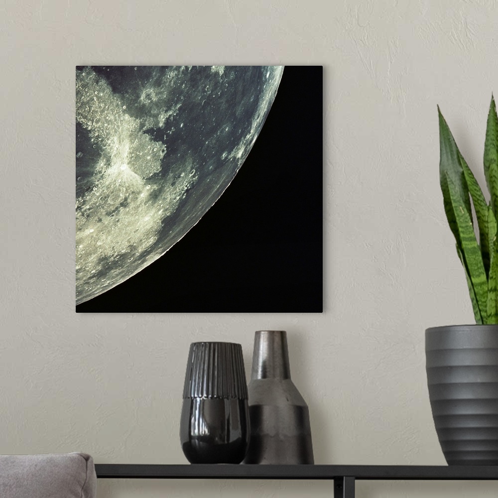 A modern room featuring The Lunar Surface