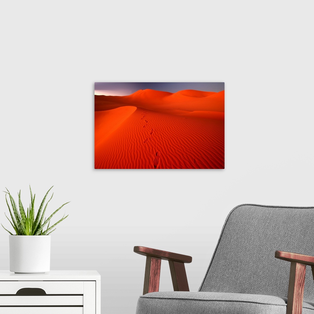 A modern room featuring The Red Planet