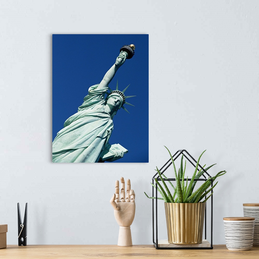 A bohemian room featuring The Statue of Liberty