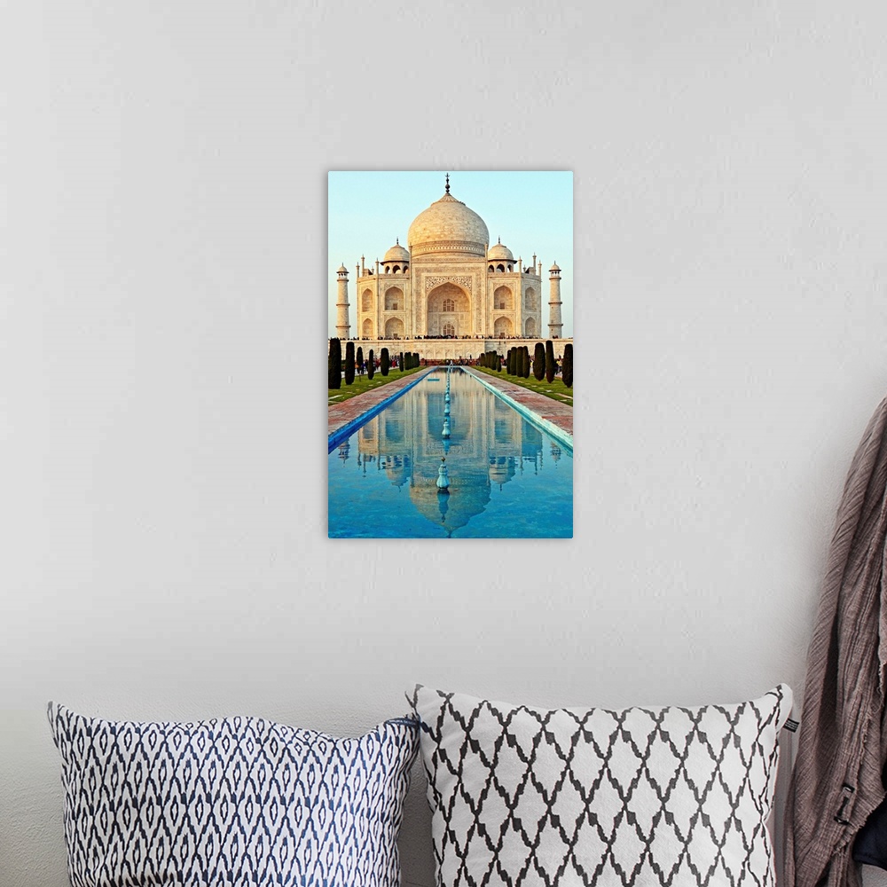 A bohemian room featuring One of the seven wonders of the world is the majestic tomb of Mumtaz Mahal buit by Shajahan. It's...