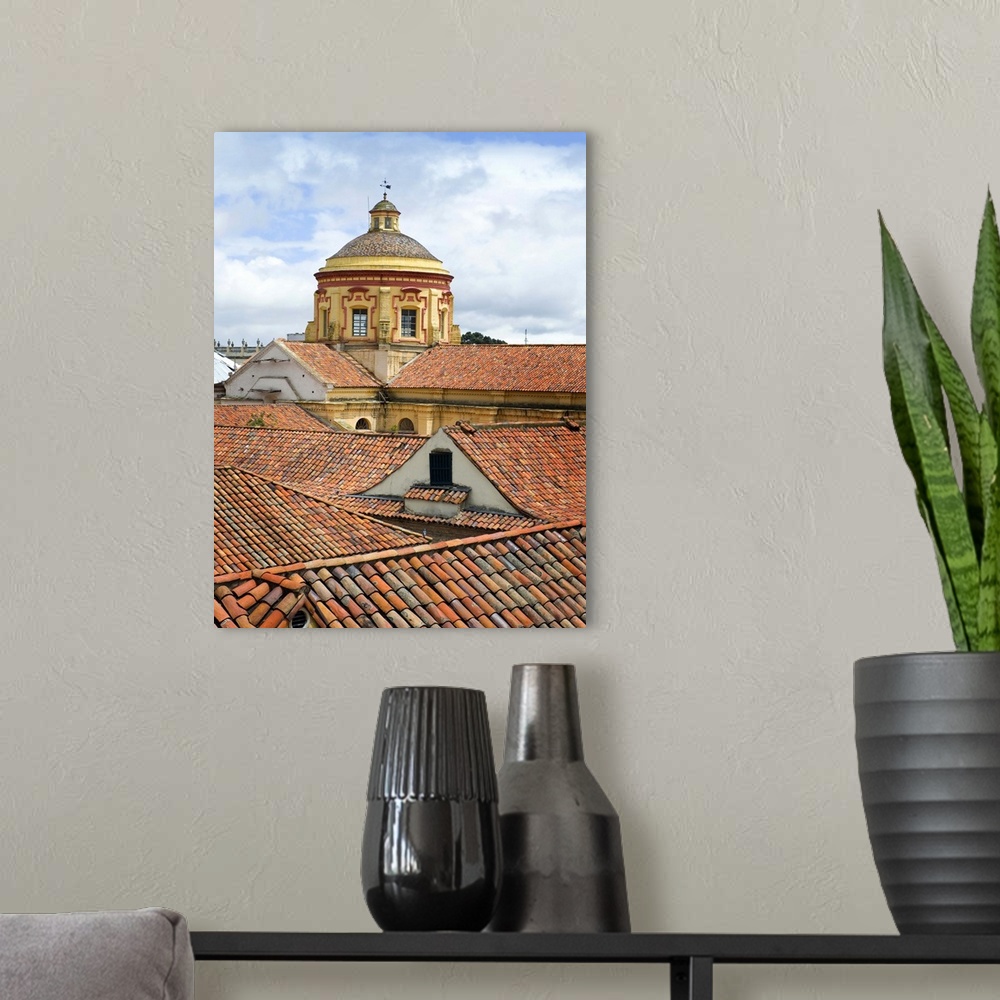 A modern room featuring Tile rooftops in Bogota, Colombia