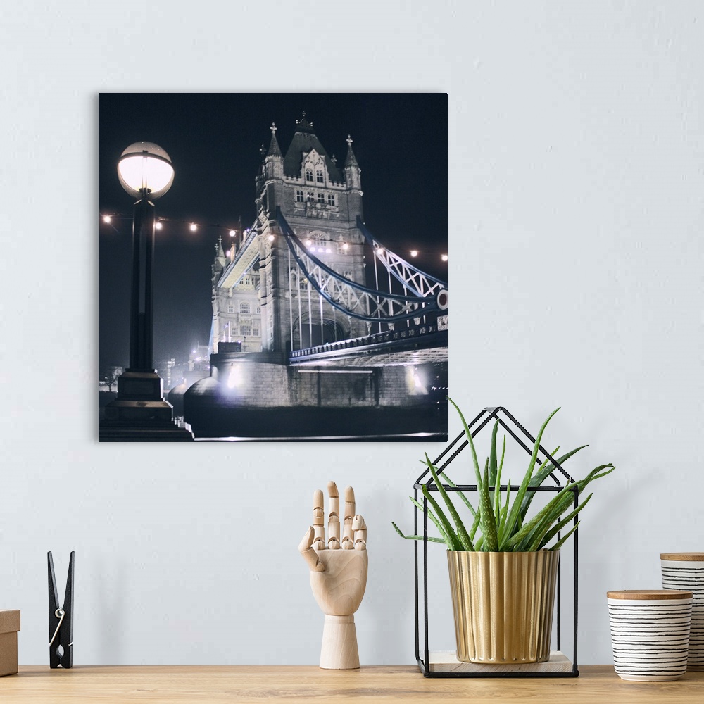 A bohemian room featuring Tower Bridge, London