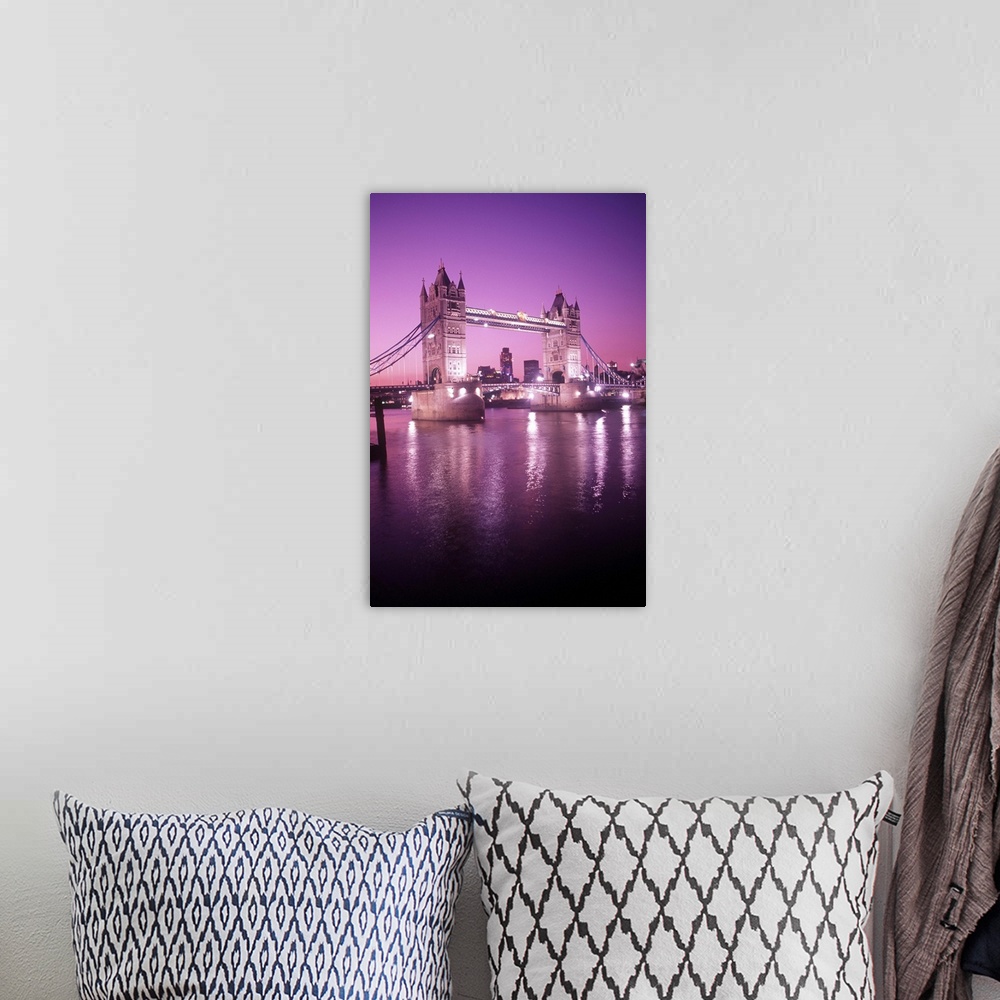 A bohemian room featuring Tower Bridge over the River Thames in London, England