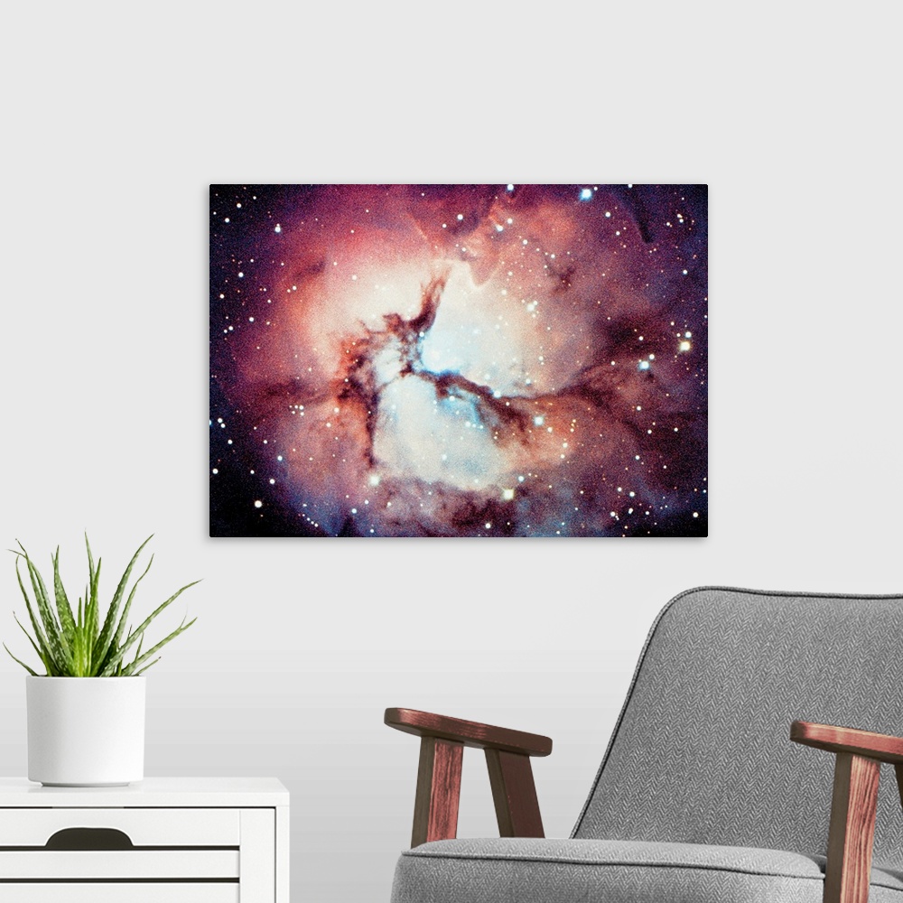 A modern room featuring Trifid Nebula
