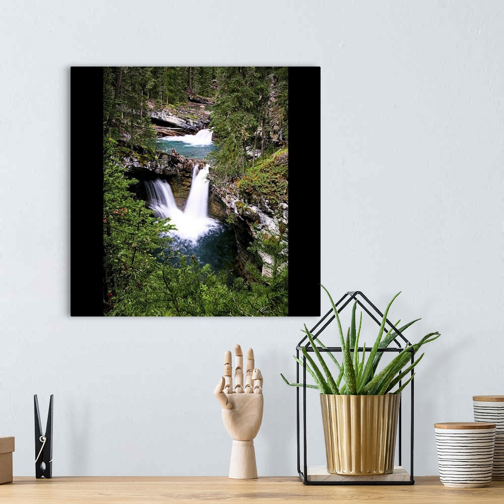 A bohemian room featuring Falls in Johnston Canyon, Banff National Park, AB, Canada