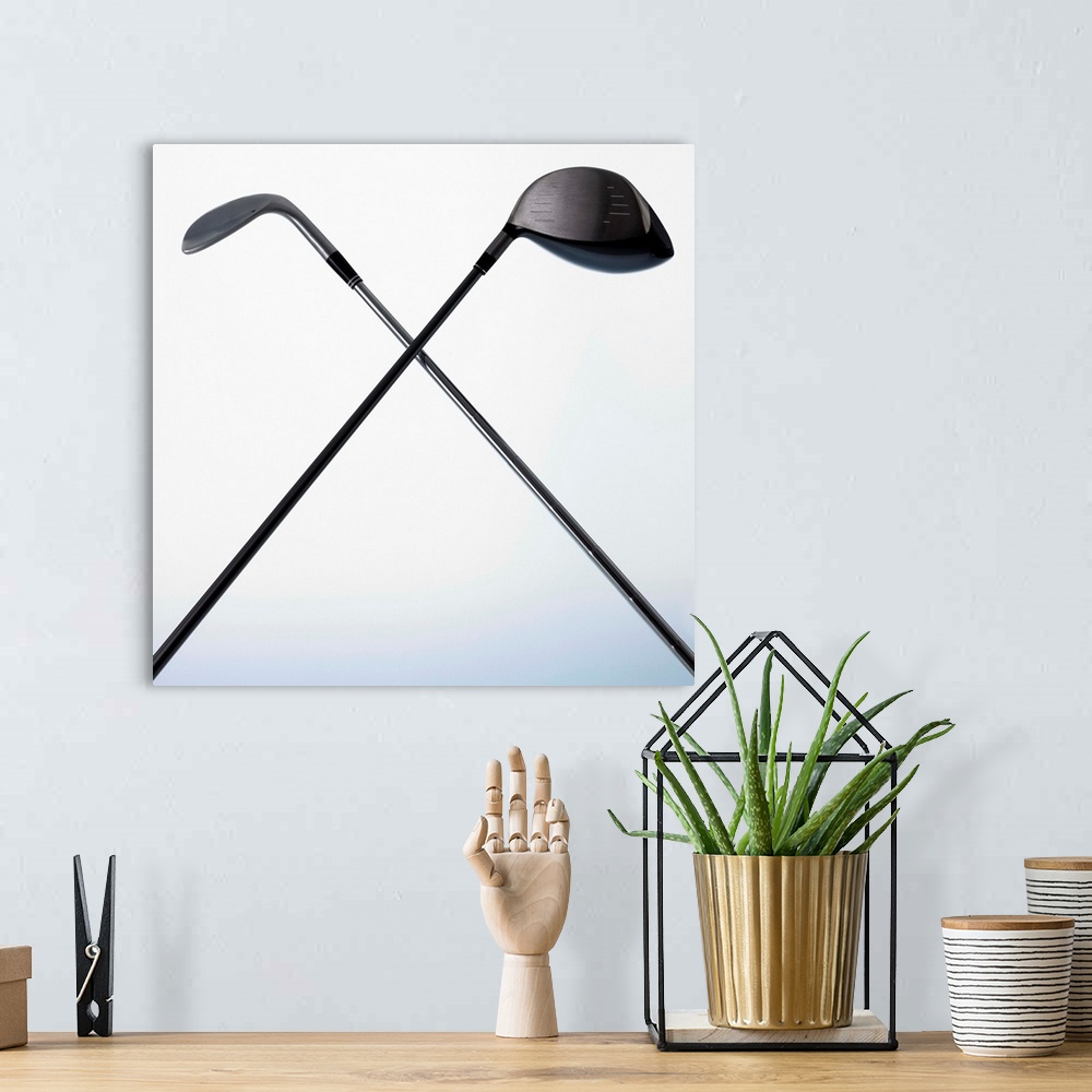 A bohemian room featuring Two Golf Clubs