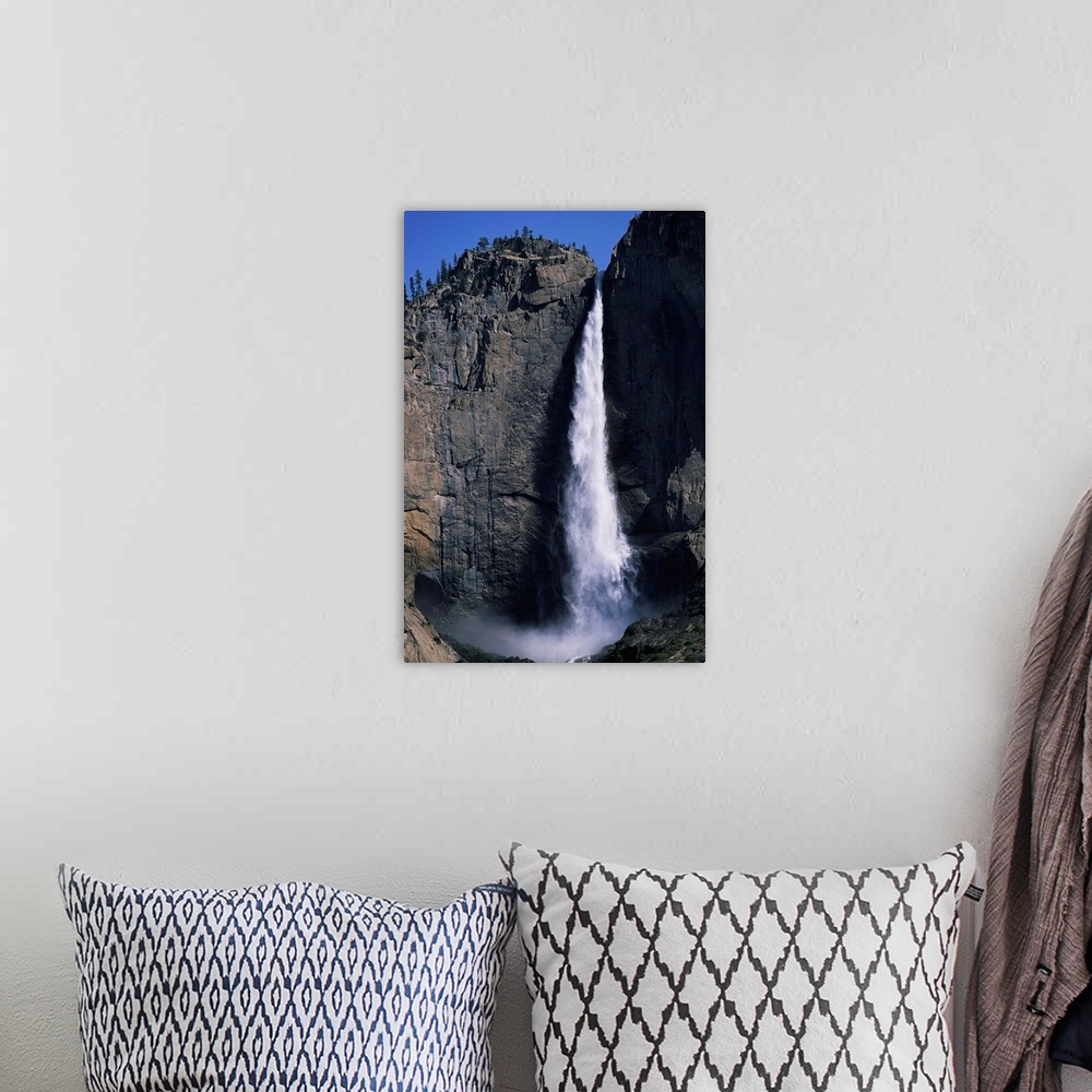 A bohemian room featuring Upper Yosemite Falls During Spring Thaw