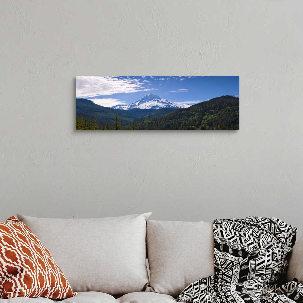 A bohemian room featuring USA, Oregon, View of Mount Hood