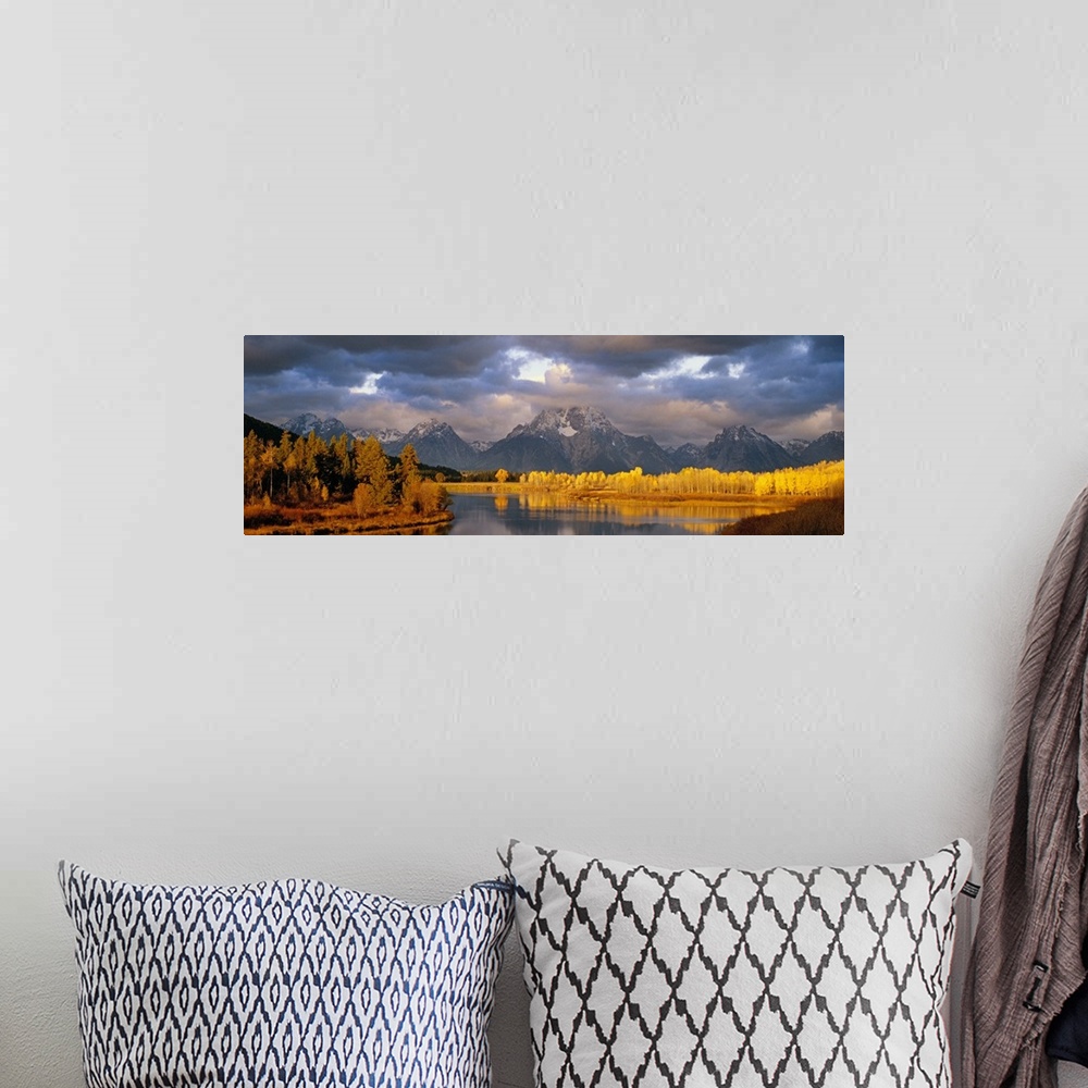 A bohemian room featuring USA, Wyoming, Grand Teton National Park scenic