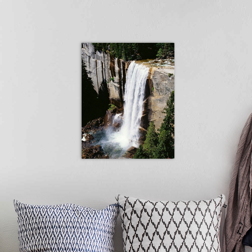 A bohemian room featuring View From The Top Of Vernal Falls