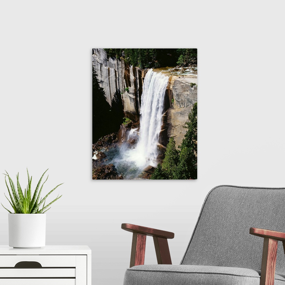 A modern room featuring View From The Top Of Vernal Falls