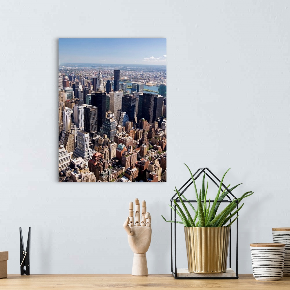A bohemian room featuring View Of Central Manhattan From The Empire State Building