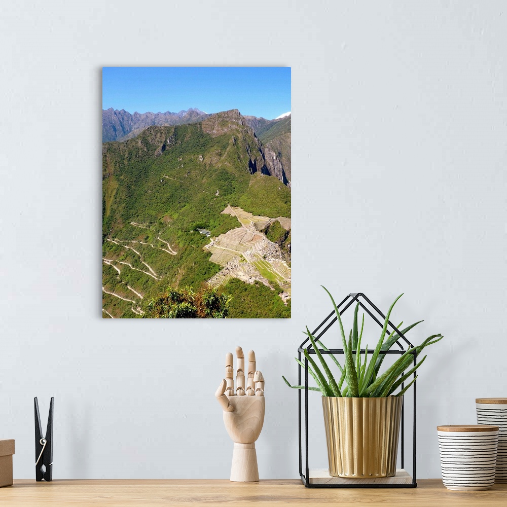 A bohemian room featuring View of Machu Picchu.
