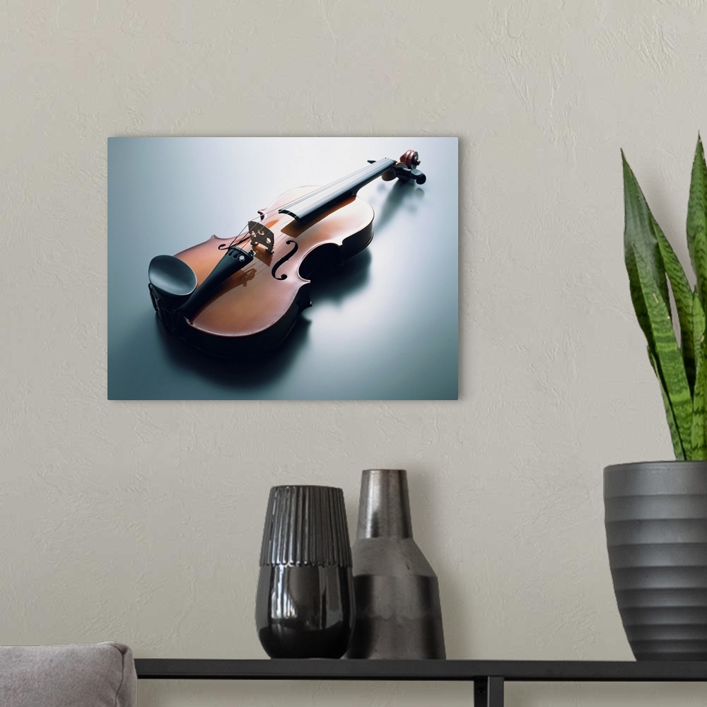 A modern room featuring Violin