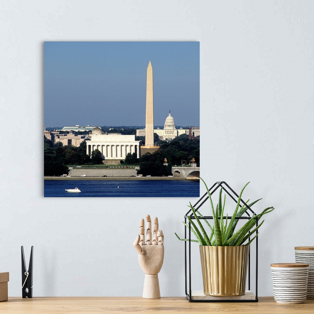 A bohemian room featuring Washington DC Skyline with US Capitol Building