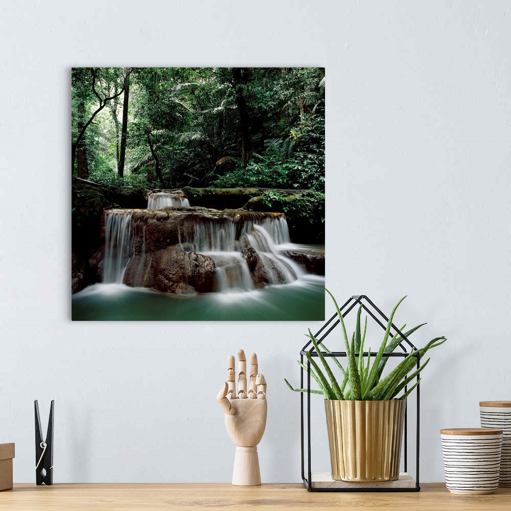 A bohemian room featuring Waterfall Thailand
