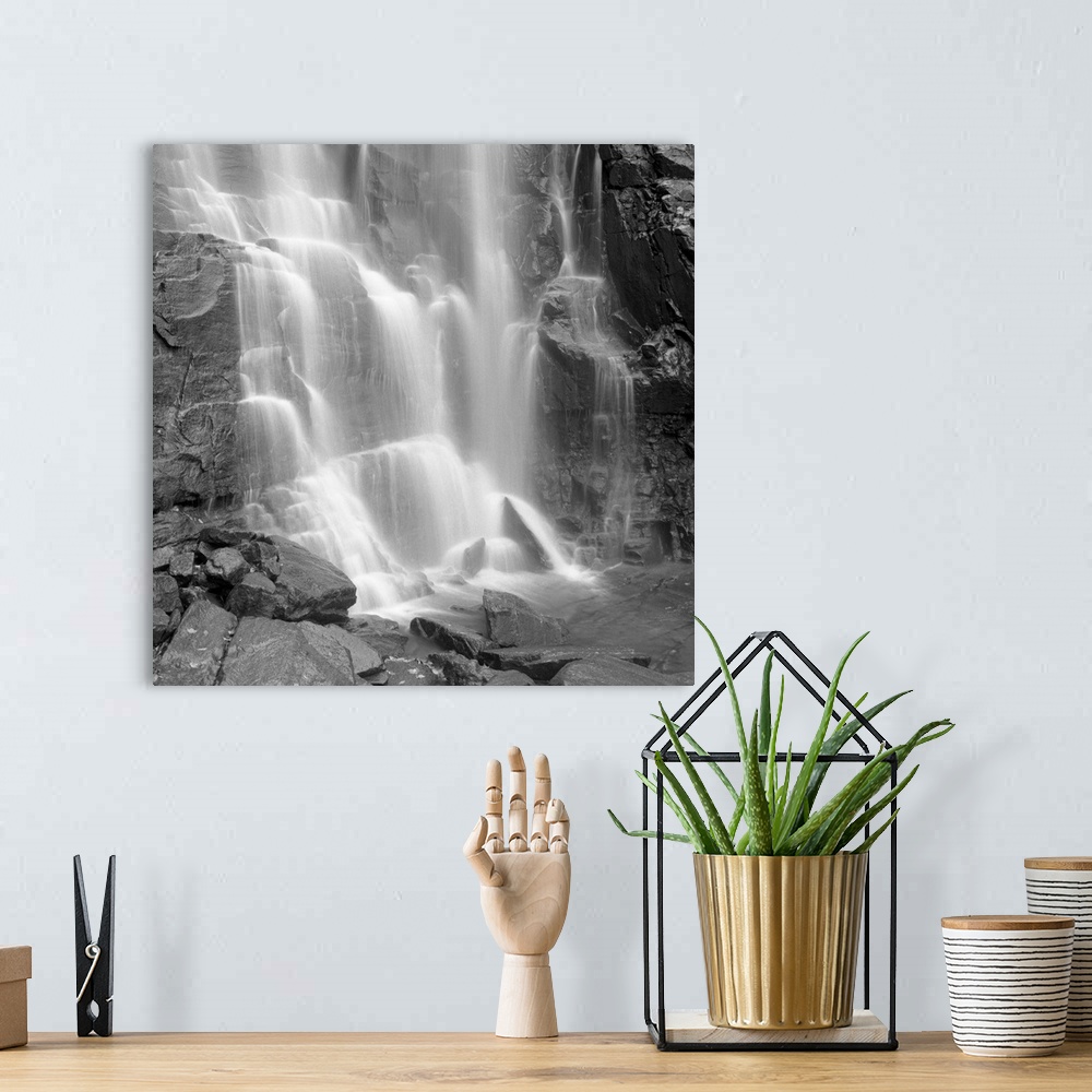 A bohemian room featuring Waterfalls at Chimney Rock State Park.