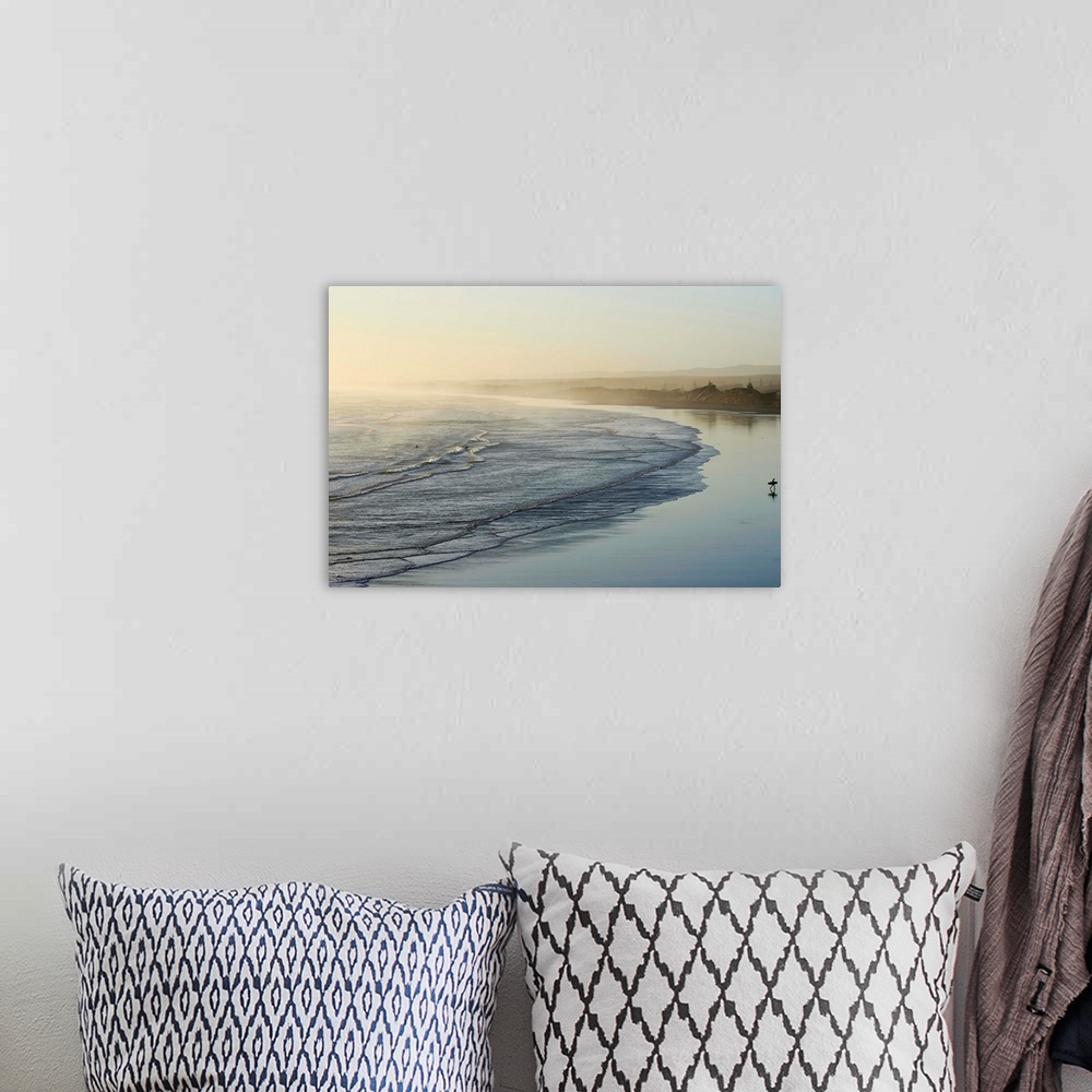 A bohemian room featuring Waves at Muriwai Beach, Auckland, New Zealand.