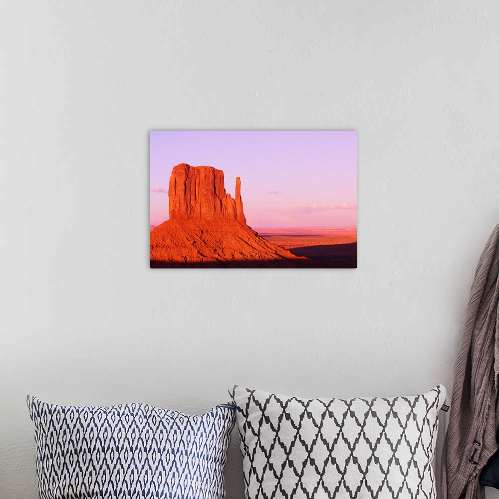 A bohemian room featuring West Mitten Butte In Monument Valley