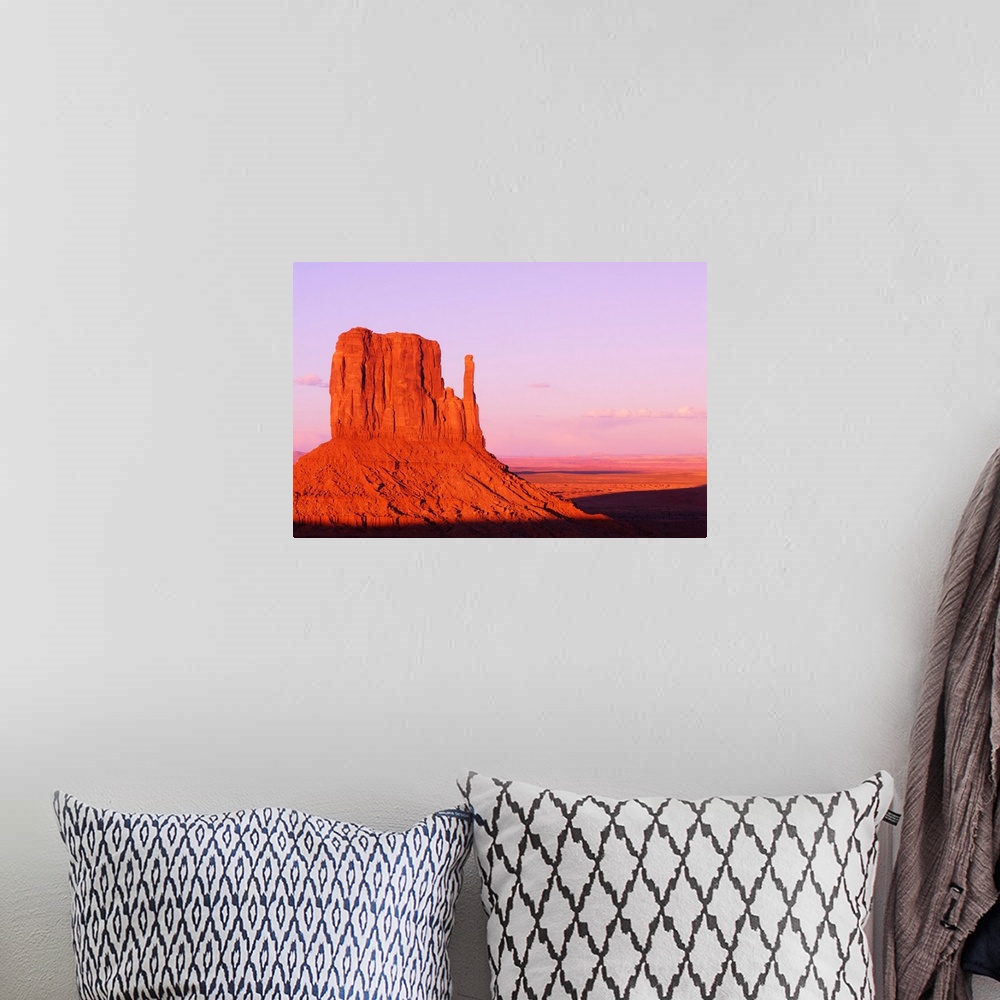 A bohemian room featuring West Mitten Butte In Monument Valley