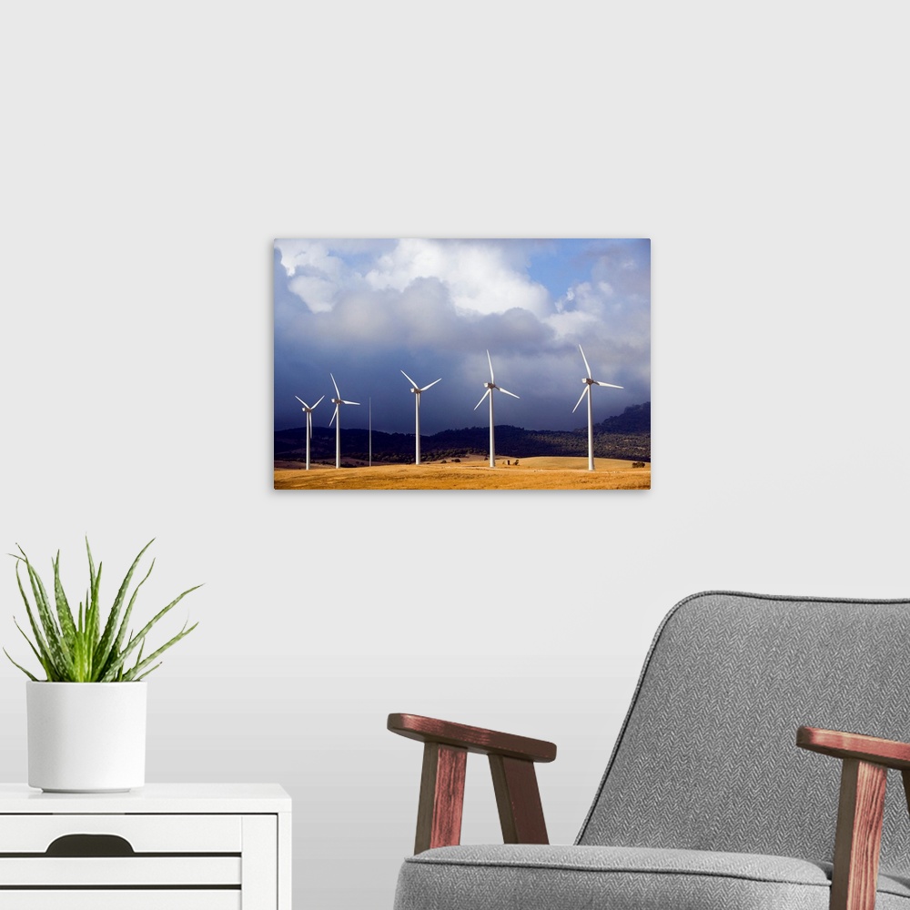 A modern room featuring Wind Farm In Spain