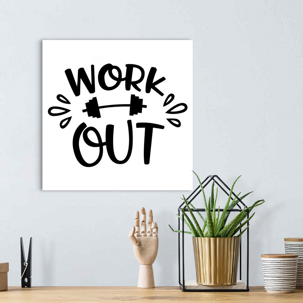 A bohemian room featuring Work Out