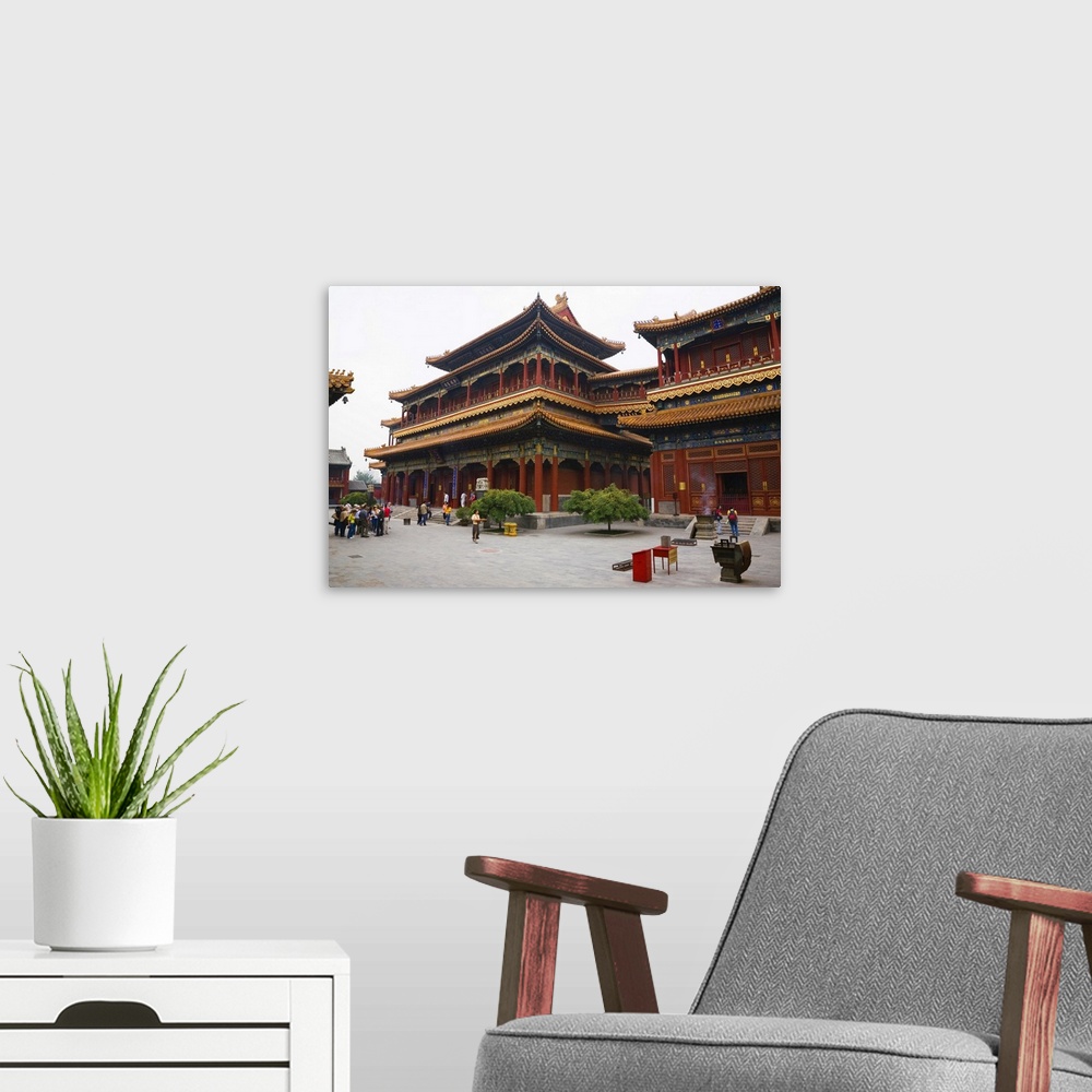 A modern room featuring Yonghegong temple, Beijing, China