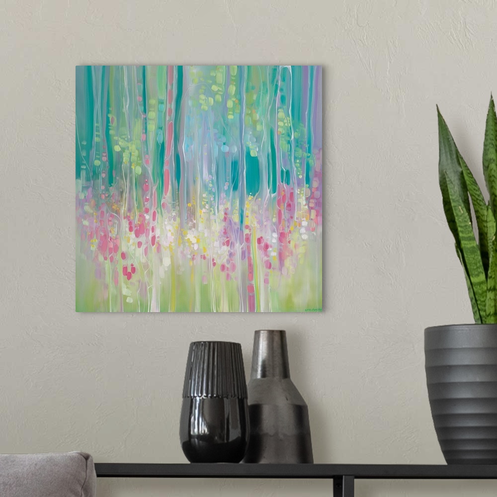 A modern room featuring Abstract Summer