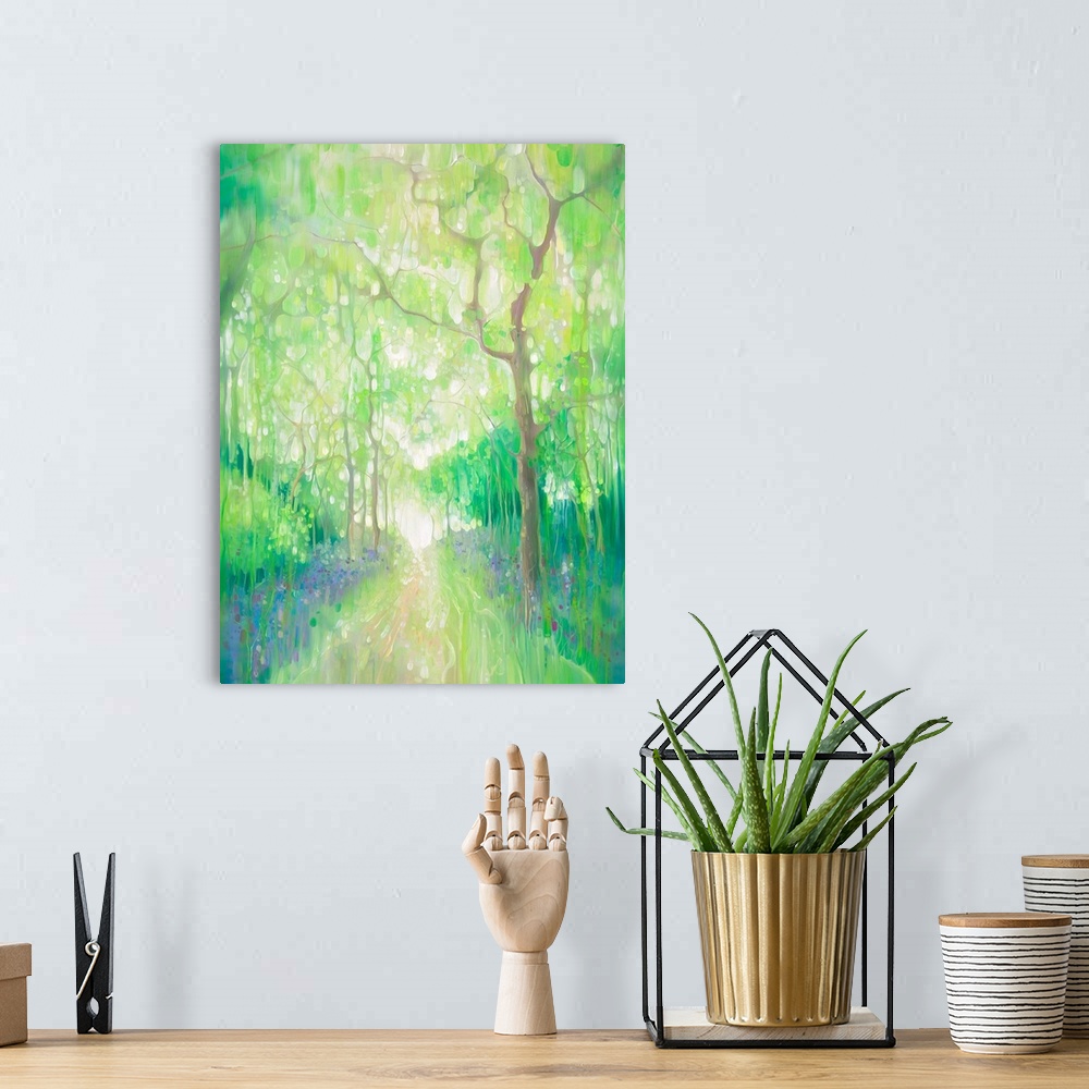A bohemian room featuring Green Forest Calling