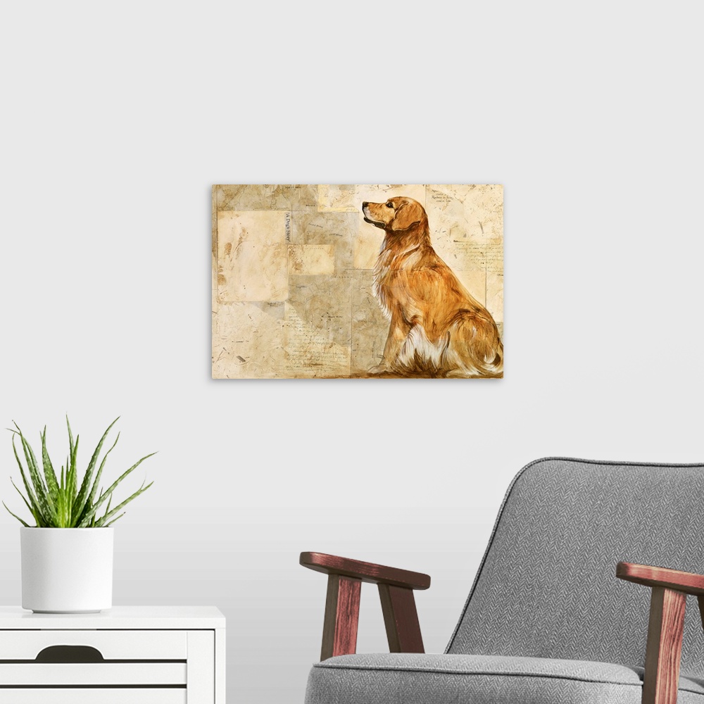 A modern room featuring A Dog's Story II