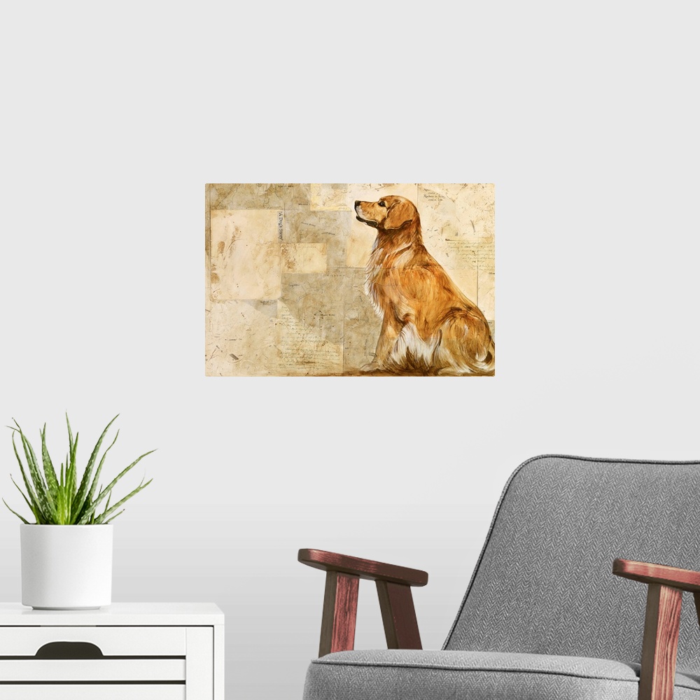 A modern room featuring A Dog's Story II