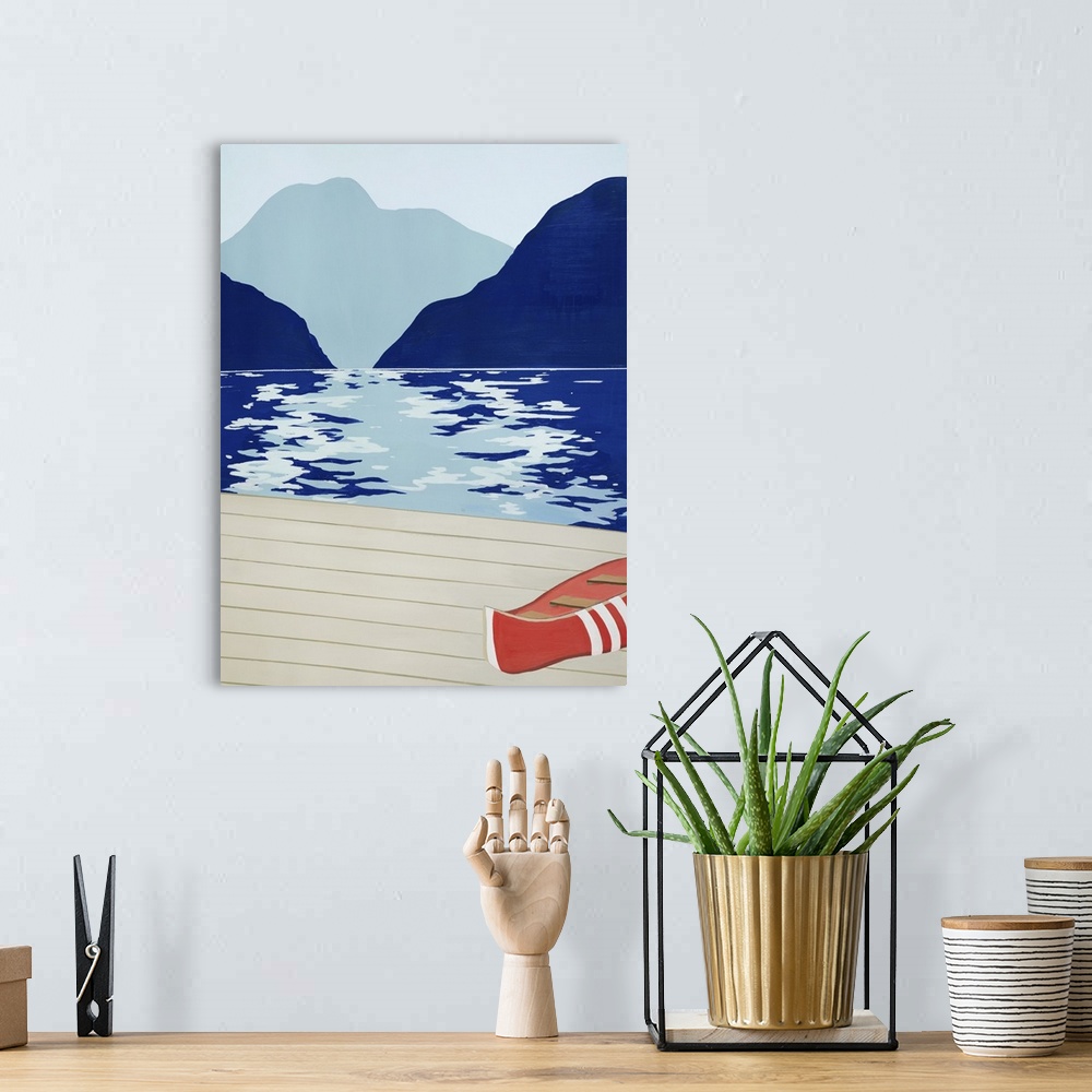 A bohemian room featuring Afternoon Canoe