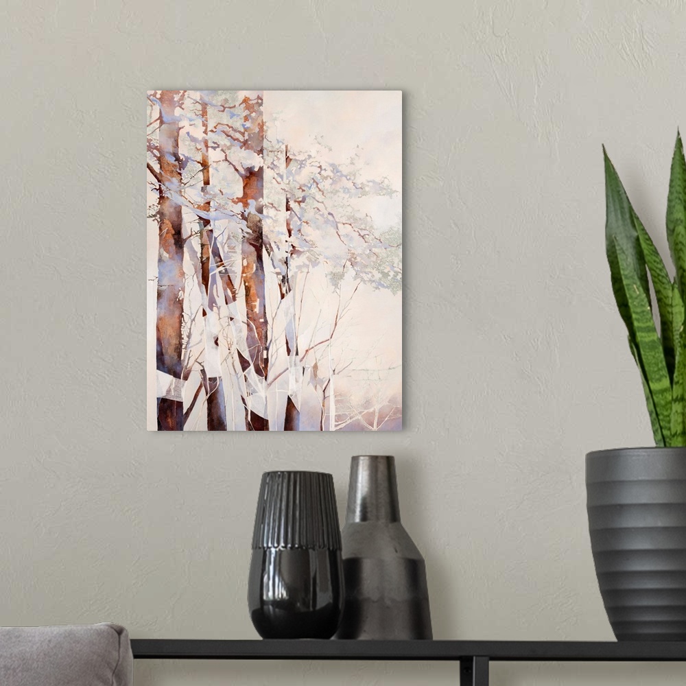 A modern room featuring Bandaged Trees