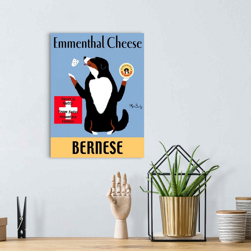 A bohemian room featuring Bernese Emmenthal