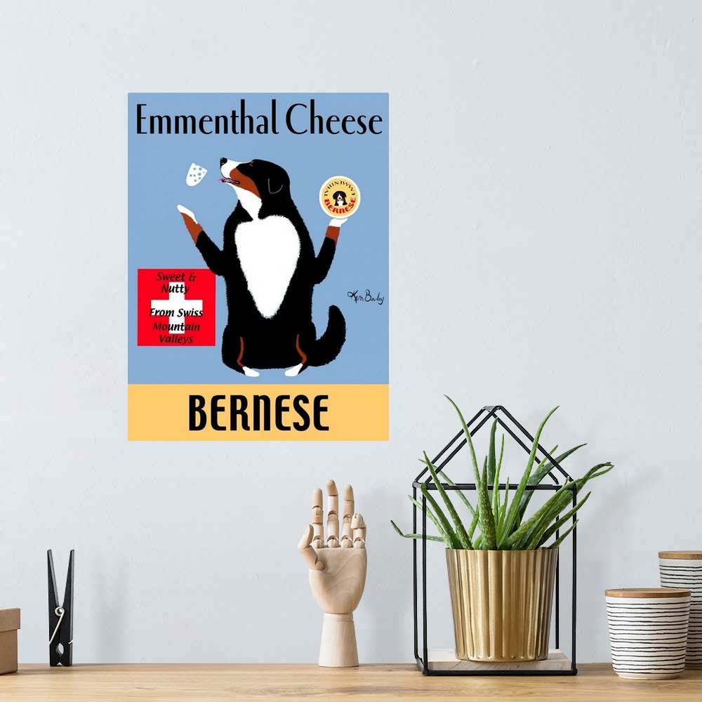 A bohemian room featuring Bernese Emmenthal