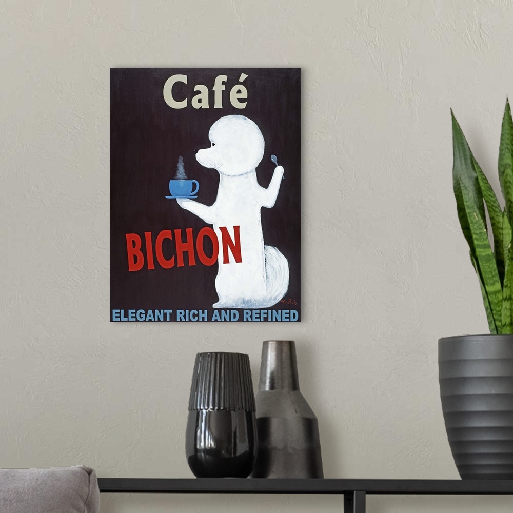 A modern room featuring Bichon