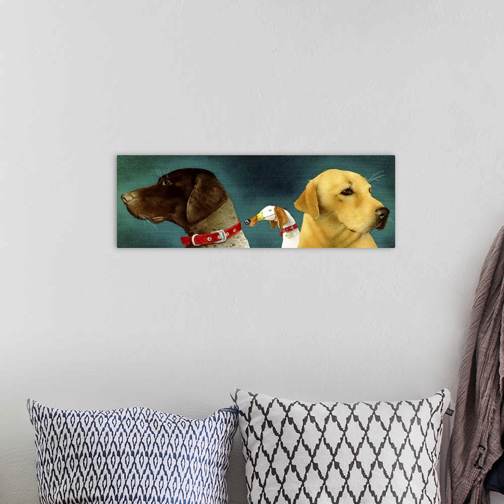 A bohemian room featuring Bird Dogs