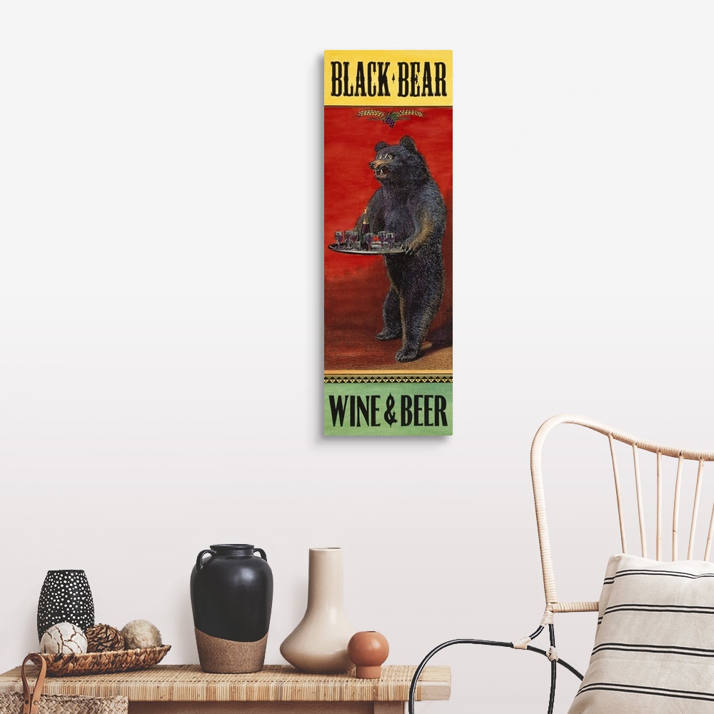 A farmhouse room featuring Black Bear Wine