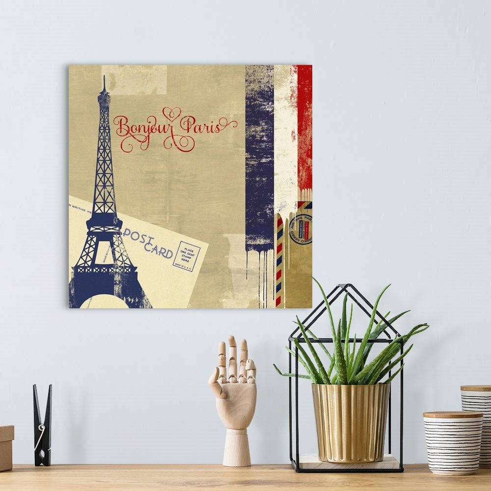 A bohemian room featuring Bonjour