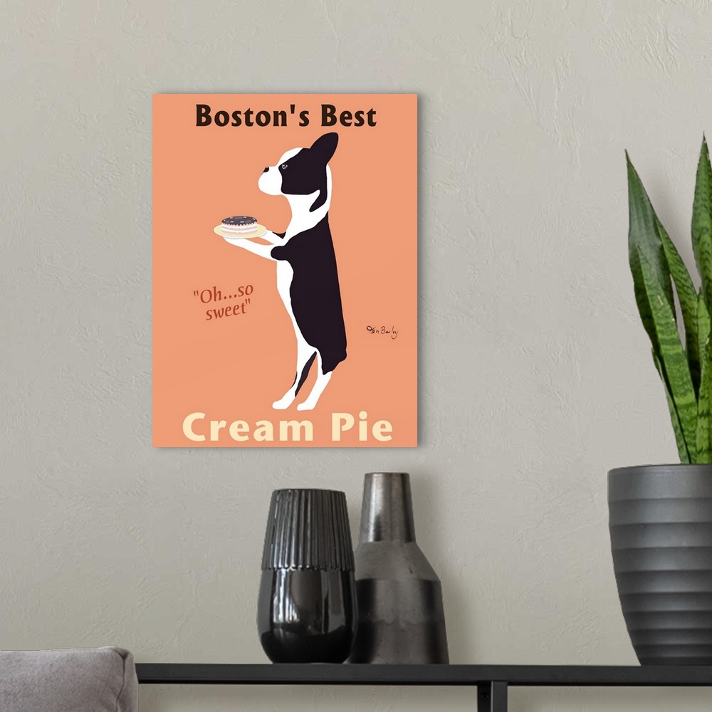 A modern room featuring Boston's Best Cream Pie