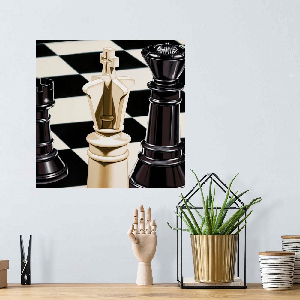 A bohemian room featuring Chess