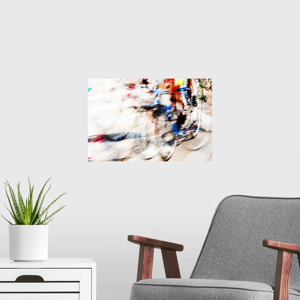 A modern room featuring Cyclists B
