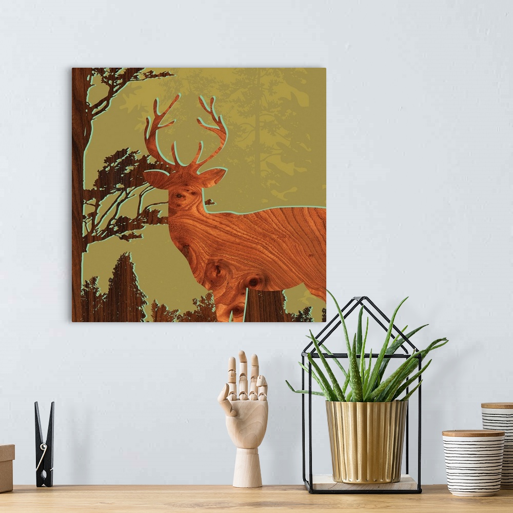 A bohemian room featuring Deer I