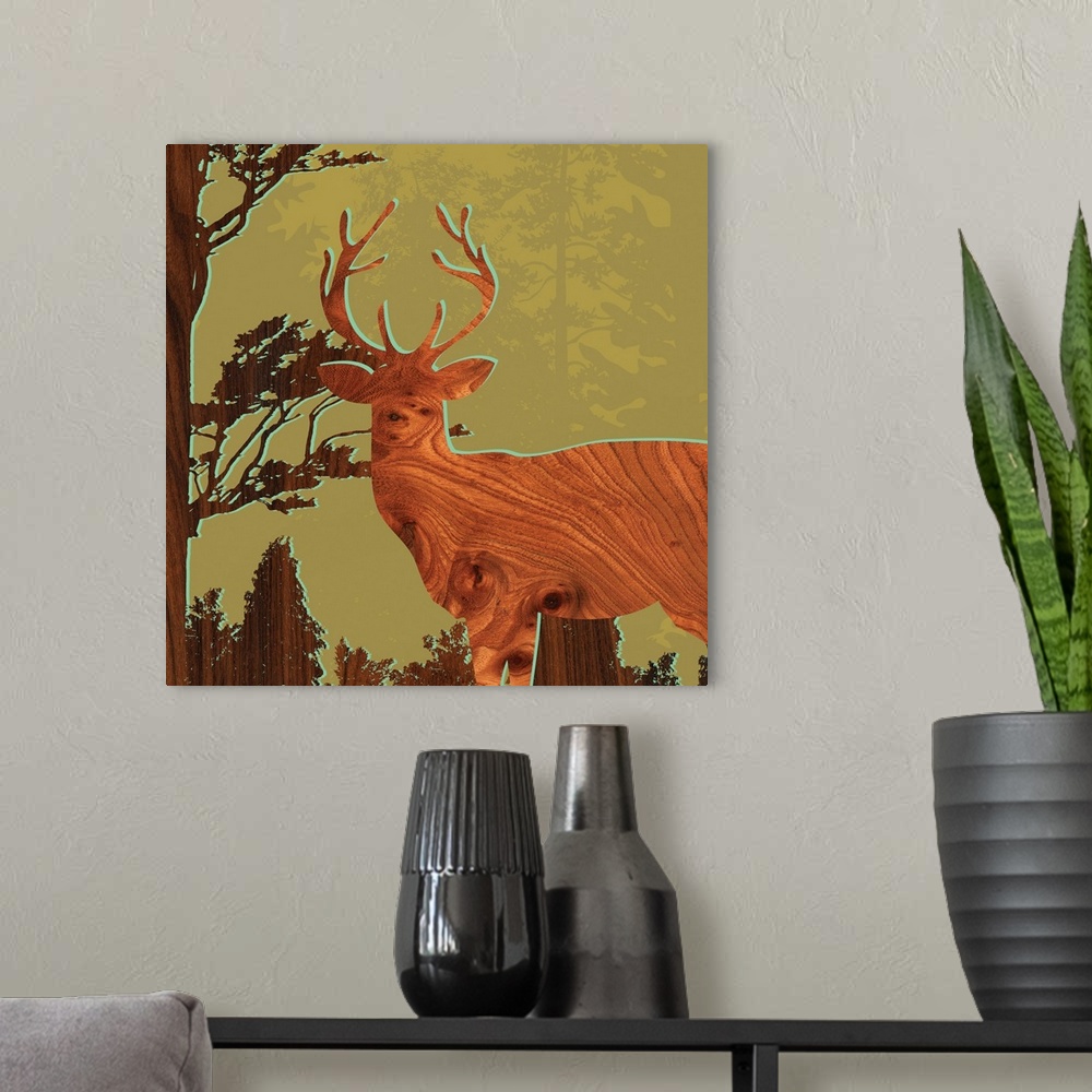 A modern room featuring Deer I