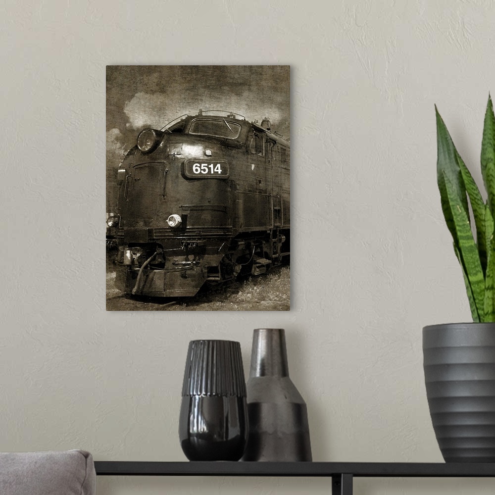 A modern room featuring Diesel Electric Locomotive