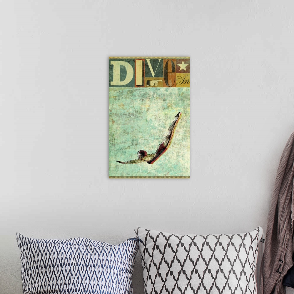 A bohemian room featuring Dive In
