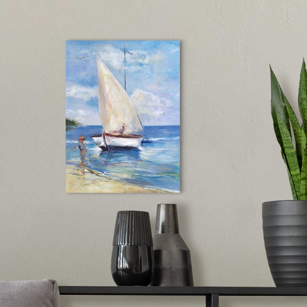 A modern room featuring Nautical/Seascapes