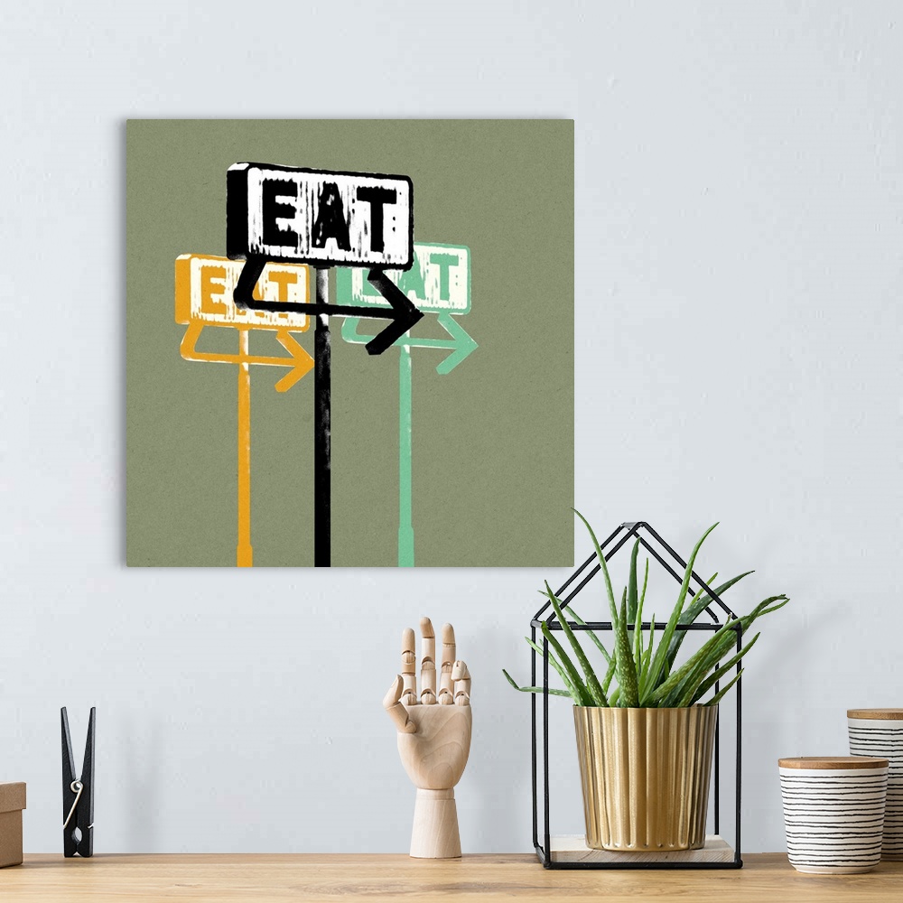 A bohemian room featuring Eat